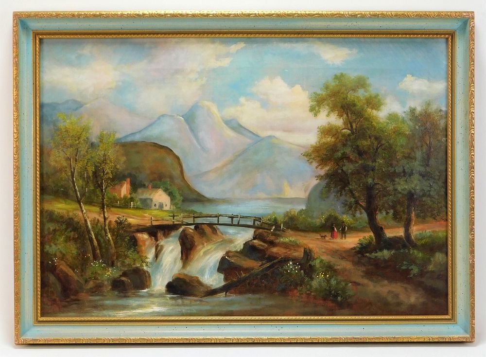 Appraisal: th Century American School Landscape Painting United States th Century