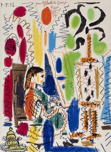 Appraisal: PABLO PICASSO L'Atelier de Cannes Color lithograph x mm x