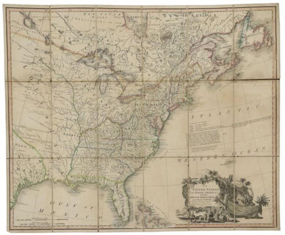 Appraisal: Map The United States of North America with the British