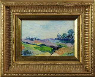 Appraisal: Painting Flowering Hills American School th century Flowering Hills oil