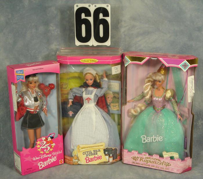 Appraisal: Lot of Barbie Dolls all mint in original boxes Disney