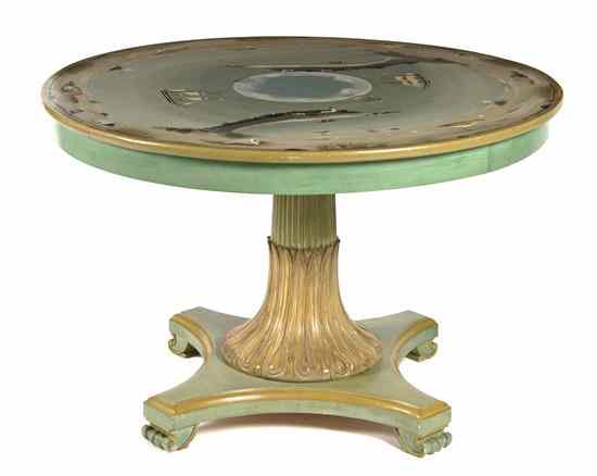 Appraisal: A Regency Style Painted Table Ralph and Martha Cahoon Nantucket