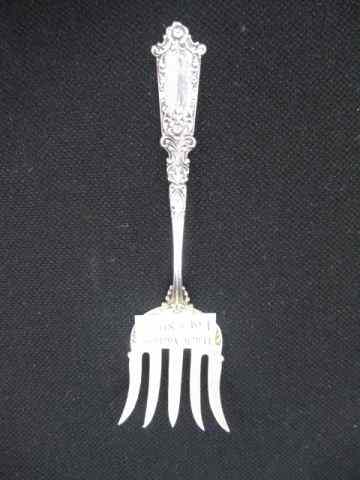 Appraisal: Blackington Sterling Silver Chipped Beef Fork Victorian excellent no monogram