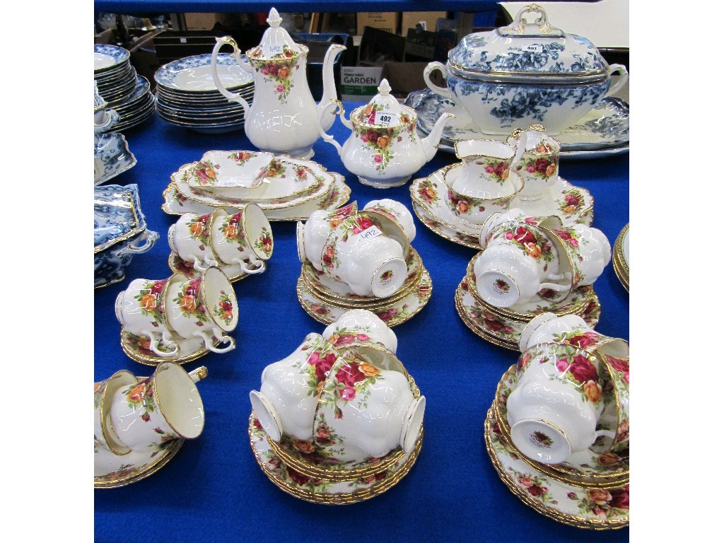 Appraisal: Royal Albert 'Old Country Roses' twelve setting teaset and a