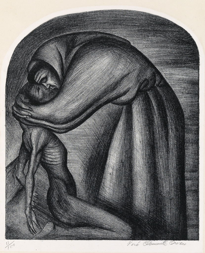 Appraisal: JOS CLEMENTE OROZCO The Franciscan and the Indian Lithograph x