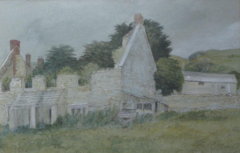 Appraisal: REYNOLDS STONE Old Cottages Corton Farm signed and dated and