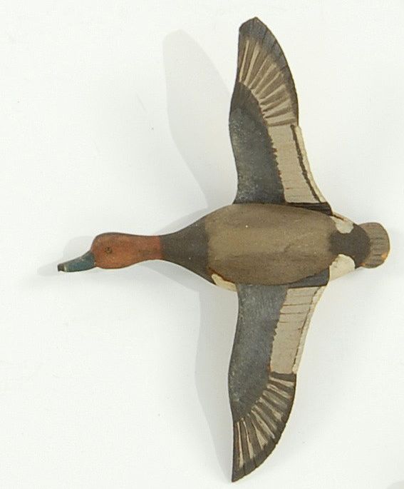 Appraisal: MINIATURE REDHEAD DRAKE In flying form By A J Dando