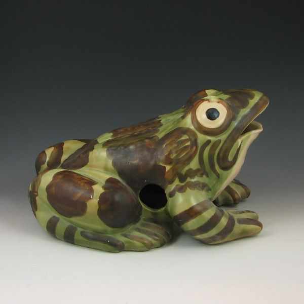 Appraisal: Large McCoy Frog Sprinkler green and brown ''h ''l unmarked