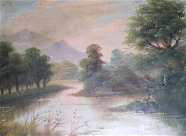 Appraisal: English school Lakeland scenes Oils on canvas A pair Each