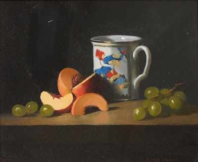 Appraisal: Jerry Weers American th Century Still life with peach and