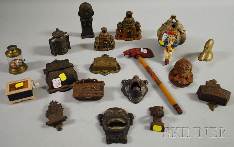 Appraisal: Twenty Small Cast Iron and Other Metal Decorative and Collectible