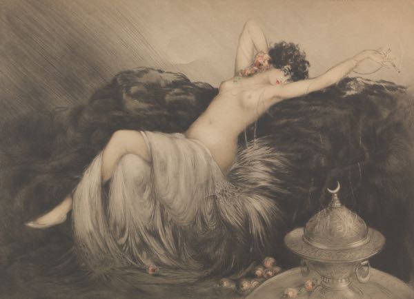 Appraisal: LOUIS ICART FRENCH - x Smoke Fumee Etching and aquatint