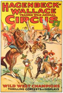 Appraisal: Hagenbeck-Wallace Trained Wild Animal Circus Wild West Champions Erie Erie