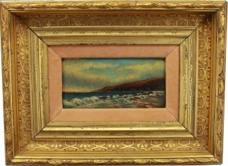 Appraisal: American School O B California Coastal Scene American School O