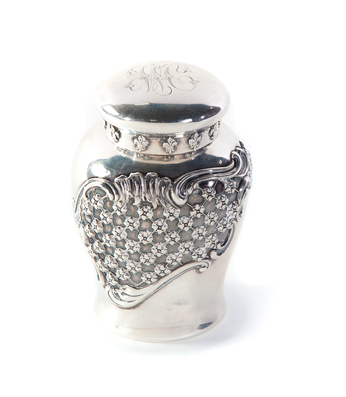 Appraisal: SHREVE CRUMP LOW STERLING TEA JAR American st quarter- th