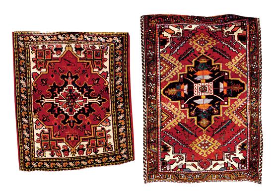 Appraisal: Two Heriz carpets ' x ' and ' x '