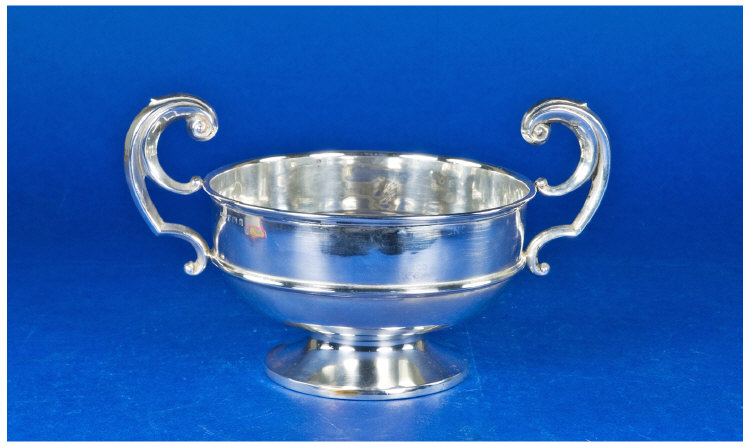 Appraisal: 's Silver Two Handled Cup Hallmark Birmingham Approx Weight ozs