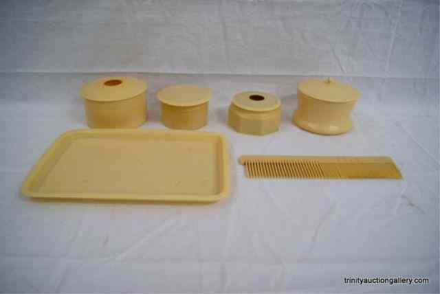 Appraisal: Antique Celluloid Dresser Set ItemsFrom an estate are c -