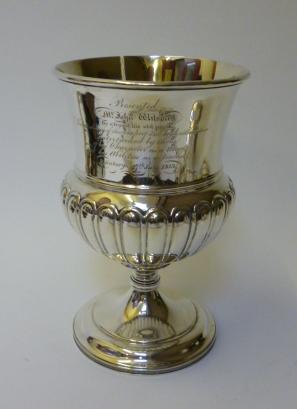 Appraisal: A LATE GEORGE III SCOTTISH TROPHY CUP maker's mark GMH