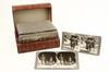 Appraisal: CASED SET REAL PHOTO TRAVEL STEREOVIEW CARDS - Set of