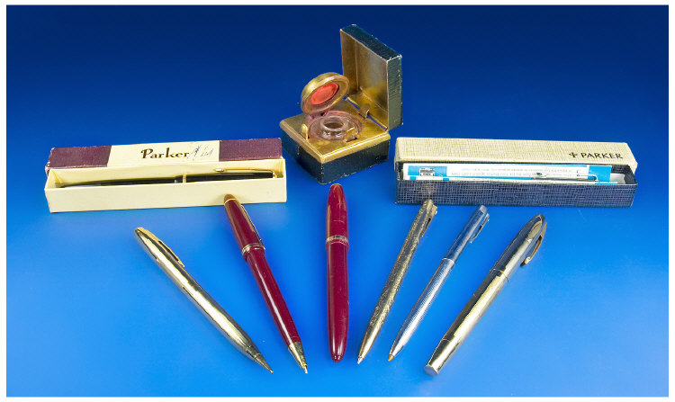 Appraisal: Collection Of Pens Comprising Gold Filled Sheaffer Pen Pencil And