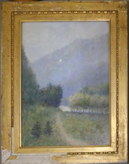 Appraisal: Attr George Hand Wright American - pastel landscape on board