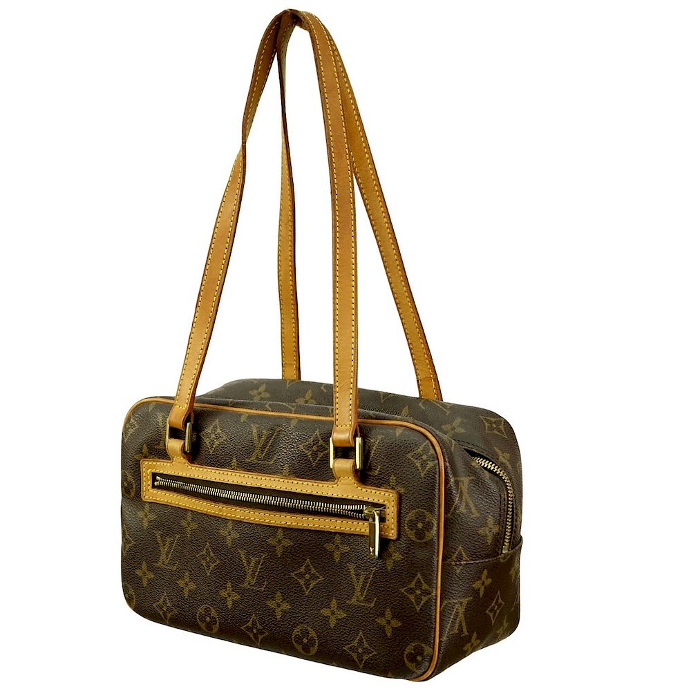 Appraisal: Louis Vuitton Brown Canvas Monogram Cite MM Bag Louis Vuitton