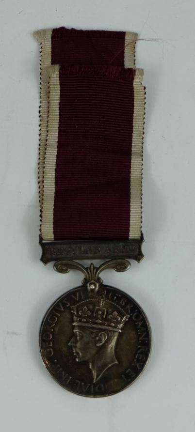 Appraisal: A medal l for long service and good conduct awarded