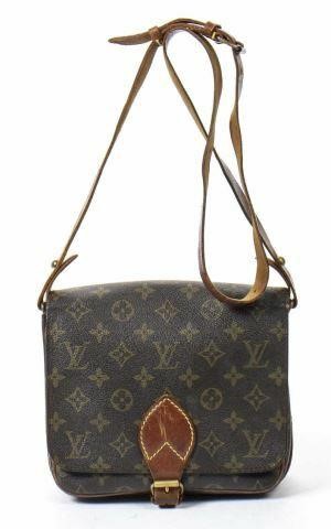 Appraisal: Louis Vuitton Cartouchiere crossbody bag in monogram coated canvas with