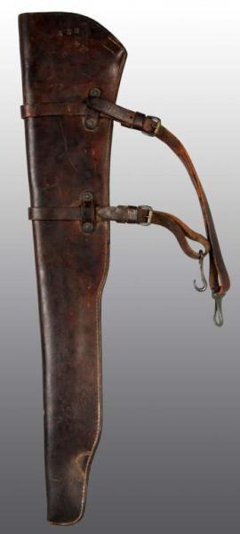 Appraisal: Leather World War II Rifle Scabbard Description Marked A R