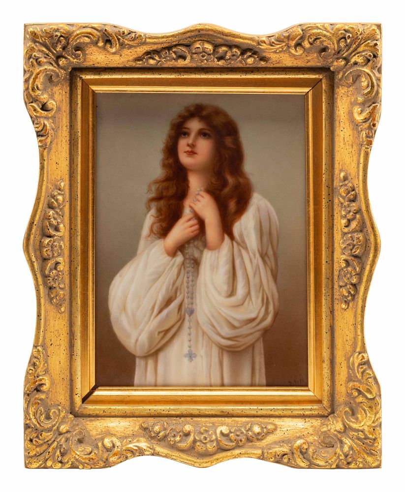 Appraisal: A Continental Porcelain Plaque A Continental Porcelain Plaque th Century