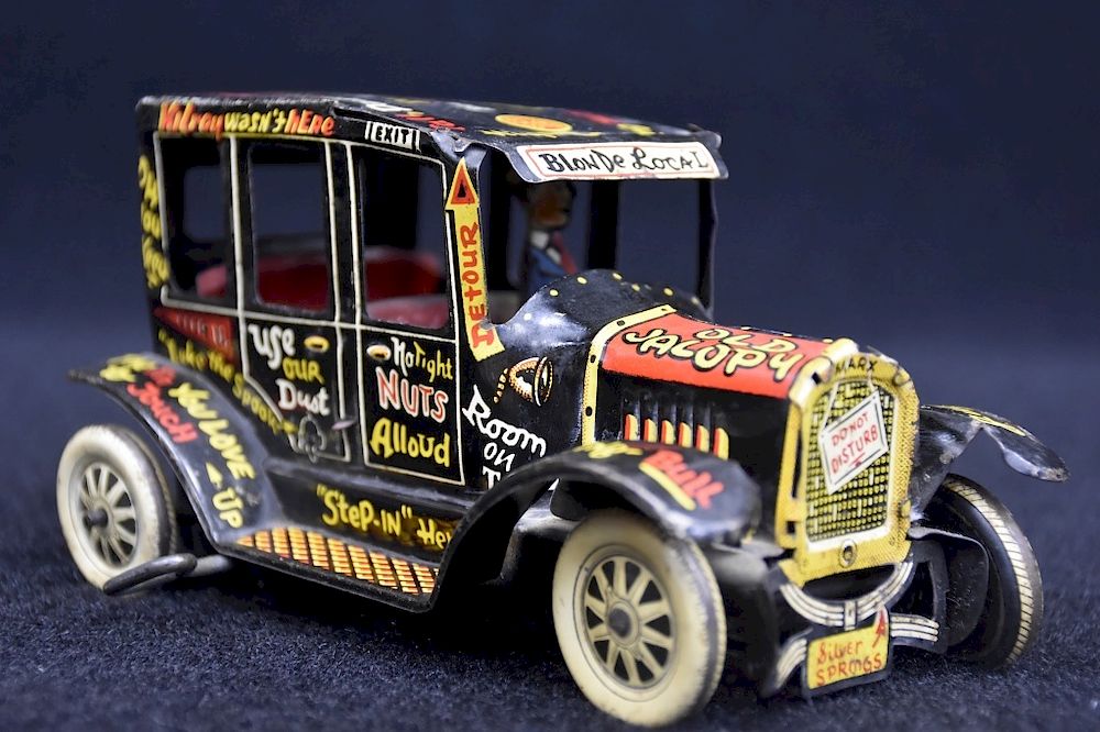 Appraisal: Louis Marx Old Jalopy Toy Tin Windup Car Louis Marx