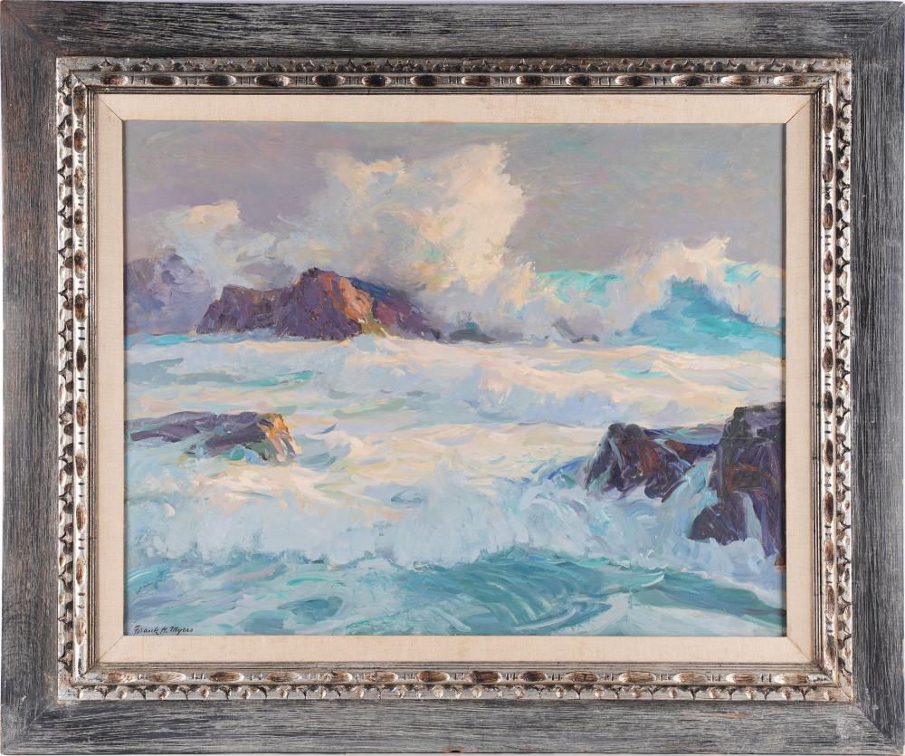 Appraisal: FRANK HARMON MYERS - HIGH BREAKERS CARMEL CA oil on