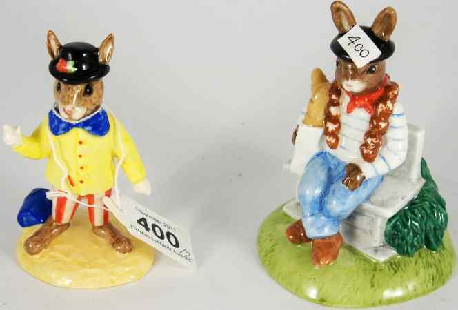 Appraisal: Royal Doulton Bunnykins Figures Joker DB and Parisian DB Limited