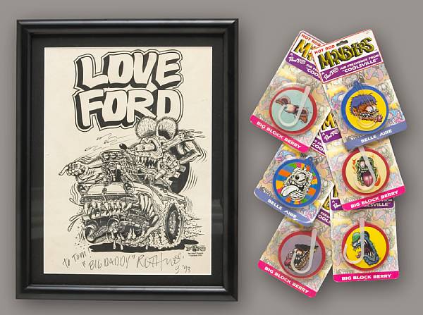 Appraisal: A set of Reno Roth Hot Rod Monsters air fresheners