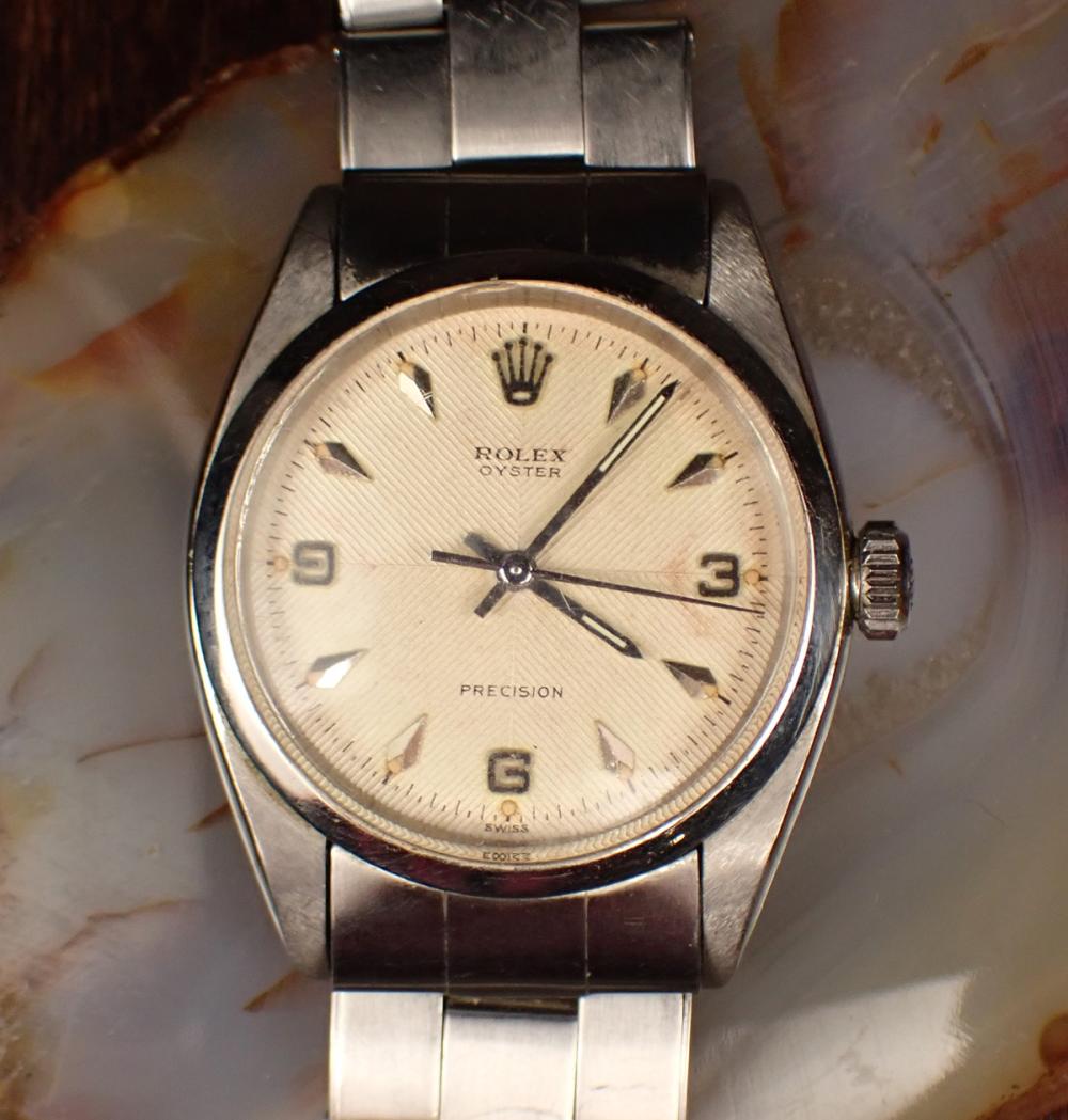 Appraisal: ROLEX OYSTER PRECISION MODEL WRISTWATCH having hour minute and second