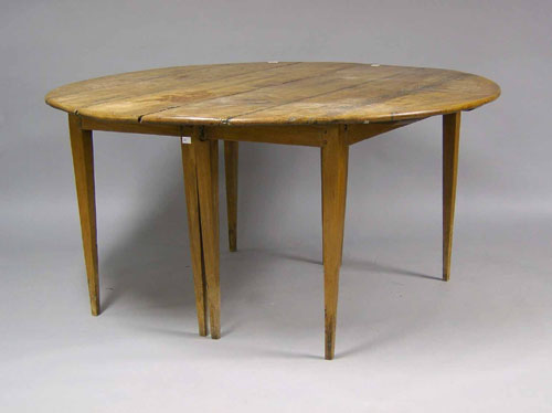 Appraisal: French fruitwood -part dining table h w d