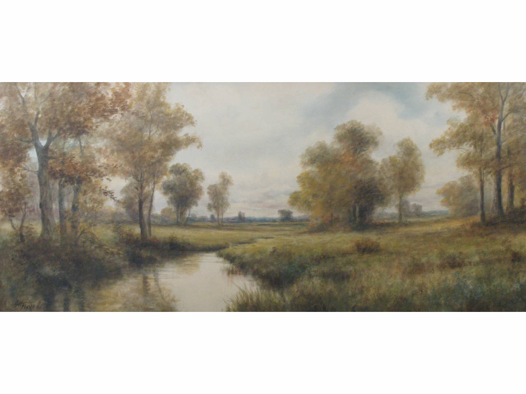 Appraisal: Geoff Flavelle Amer th th c Landscape watercolor on textured