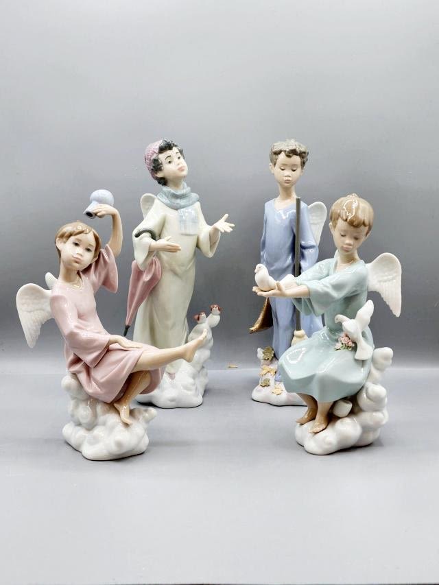 Appraisal: Lladro Season Angels Includes Spring Angel Fall Angel Summer Angel