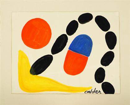 Appraisal: ALEXANDER CALDER american - LES EMPRIENTES Signed 'calder' bottom right