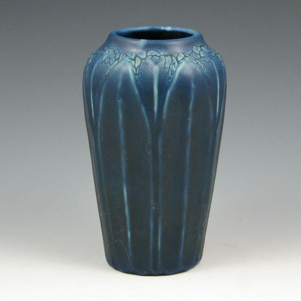 Appraisal: Arts Crafts style Hampshire vase in a matte blue glaze