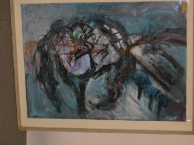 Appraisal: ELIZABETH A LYONS - Olive Trees in Tuscany signed with