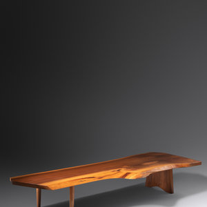 Appraisal: Mira Nakashima American b Coffee Table walnut signed H x