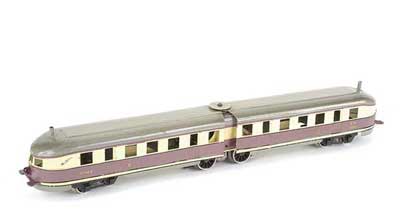 Appraisal: Marklin O Gauge Car Flying Hamburger No -rail Electric This