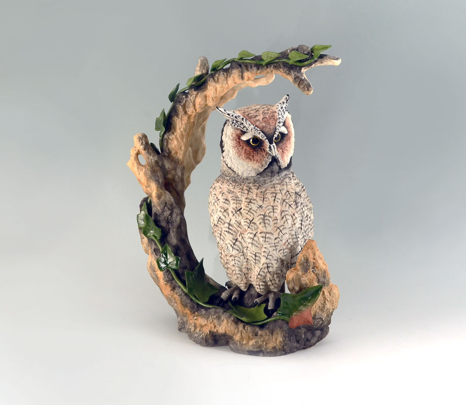 Appraisal: BOEHM WHITE FACED SCOPS OWL PORCELAIN FIGURE Limited edition figure