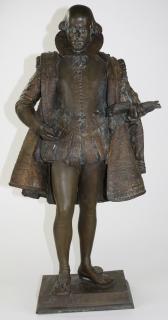 Appraisal: Frederick William MacMonnies American - bronze sculpture of William Shakespeare