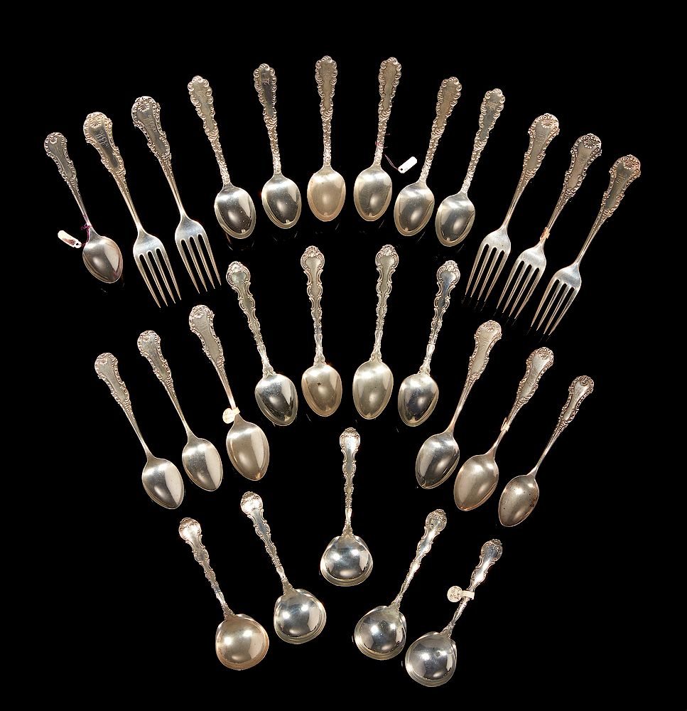 Appraisal: Assorted Sterling Silver Flatware Assorted sterling silver flatware comprising five