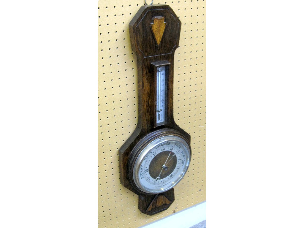 Appraisal: Oak cased barometer