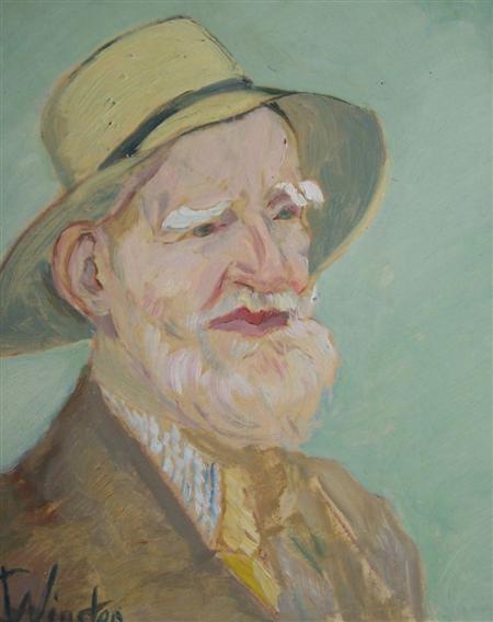 Appraisal: Winsten Clare - Shaw George Bernard Two small oils on