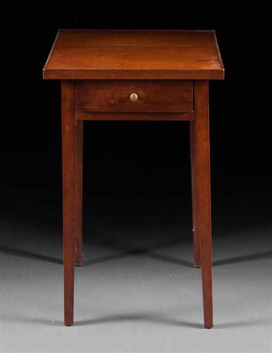 Appraisal: Federal cherrywood single-drawer worktable first quarter- th century single drawer